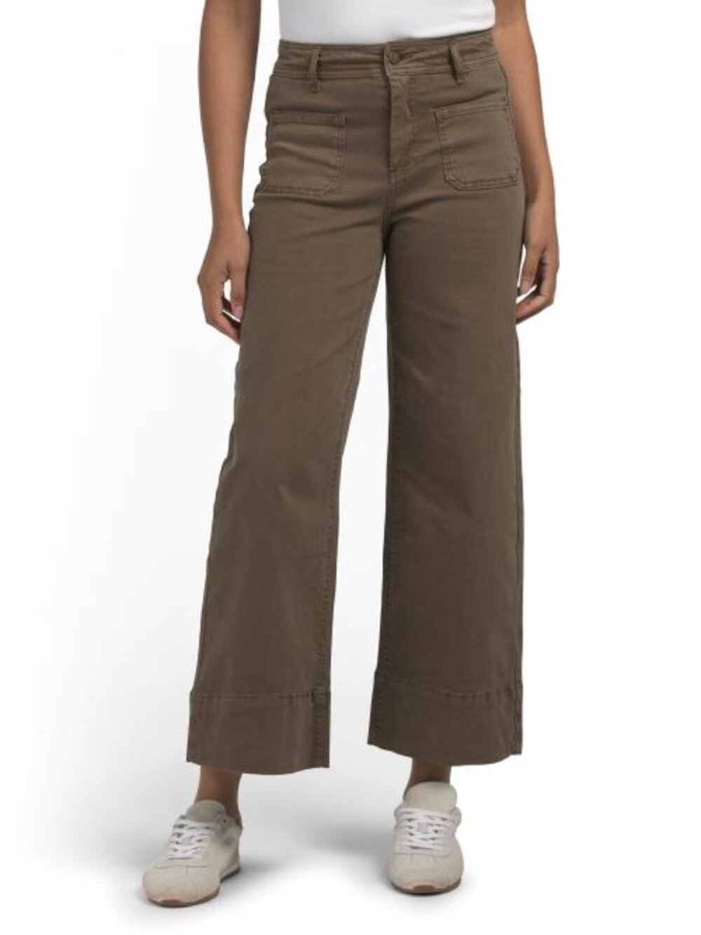 OAT NEW YORK Patch Pocket Faux Cuff Pants